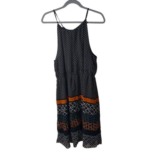 Lane Bryant Womens Sleeveless Geometric Print Sundress Size 18/20 Black Multi-Co - Picture 5 of 5